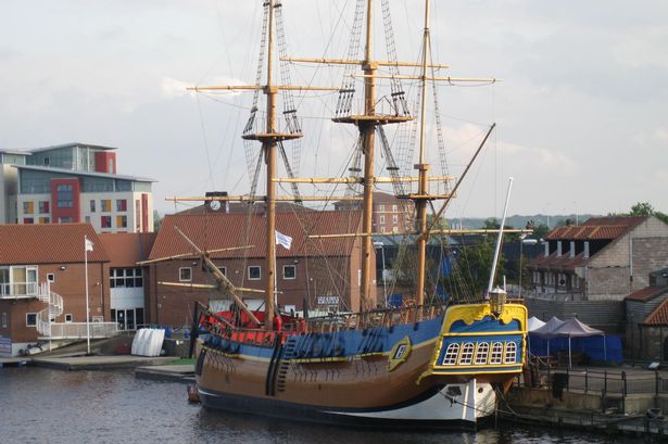 The replica of The Endevour, Stockton-on-Tees