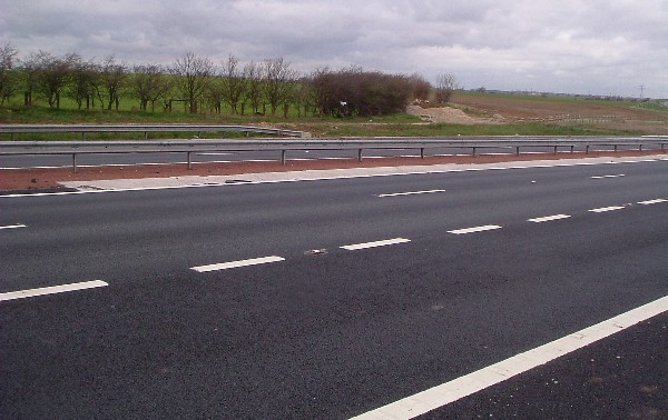 Spital Gap Lane From the East Side of the A1