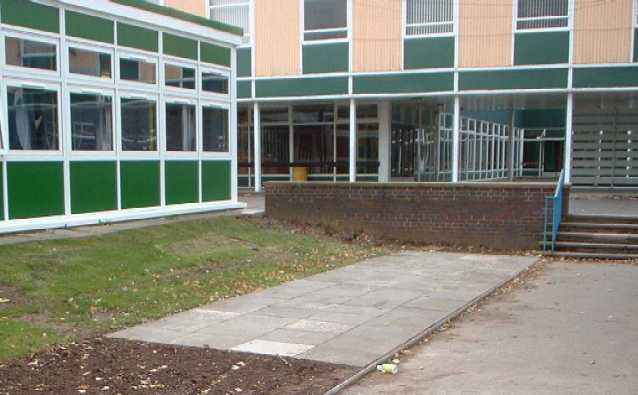 The cycle stands at Carleton High School, Pontefract